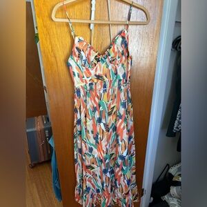 Hello Molly Colorful Abstract Maxi Dress